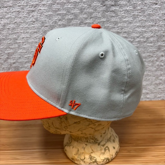 San Francisco Giants Hat Snapback Tan And Orange  '47 Brand Baseball MLB Logo - Picture 3 of 7